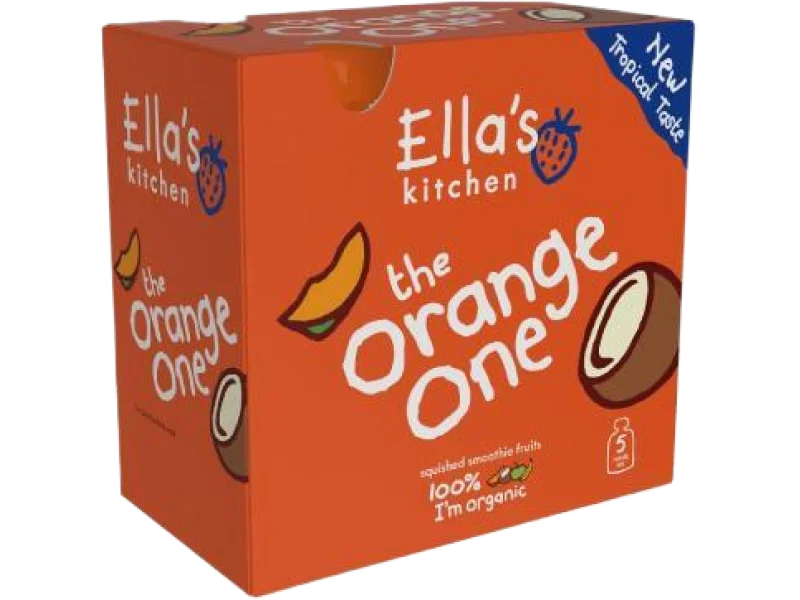 Ella’s Kitchen BIO ORANGE BIO Puree owocowe z mango, saszetki, 90 g