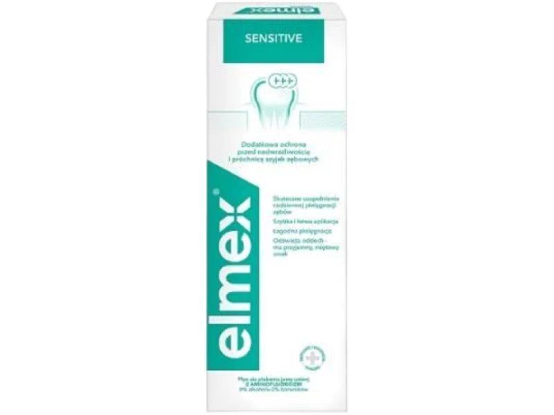 ELMEX Sensitive Płyn do płukania jamy ustnej, płyn do jamy ustnej, 400 ml
