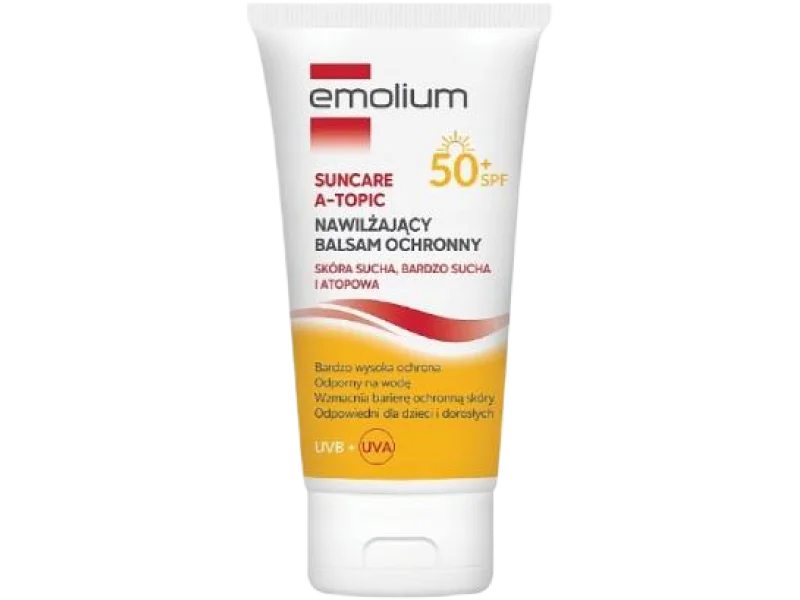 Emolium Suncare A-Topic Nawilżający balsam ochronny SPF50+, SPF 50+, 150 ml
