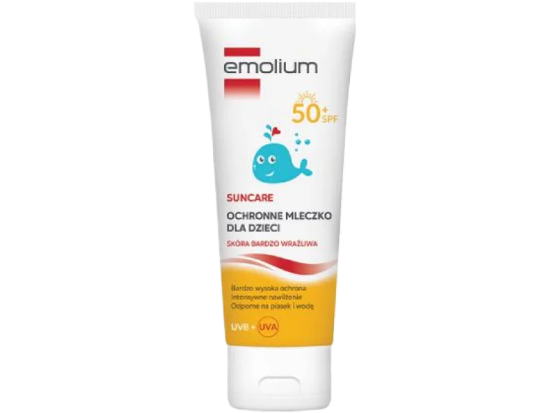 Emolium Suncare ochronne mleczko dla dzieci SPF50+, 125 ml