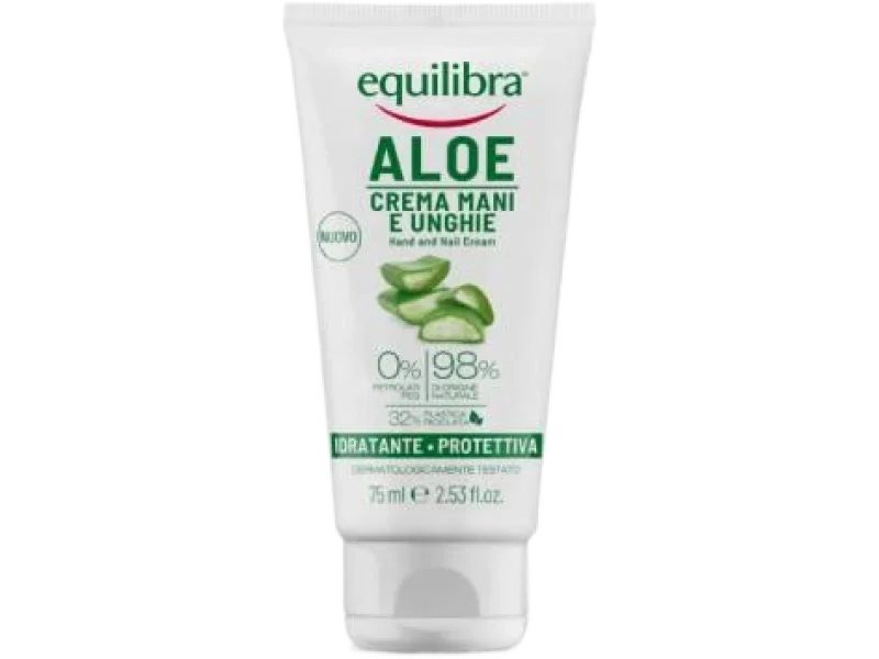 Equilibra, aloesowy krem do rąk i paznokci, 75 ml
