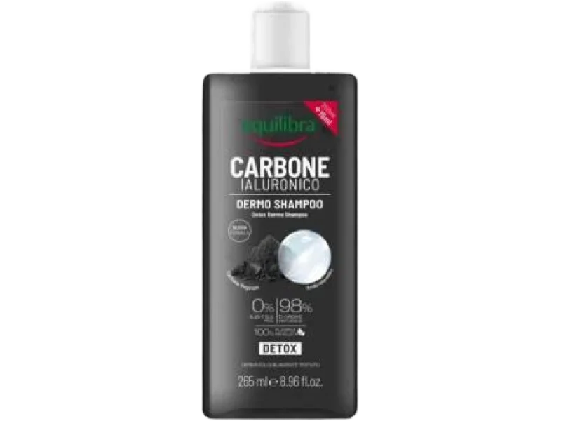 Equilibra Naturale, szampon oczyszczający z aktywnym węglem, 265 ml