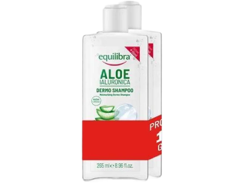 EQUILIBRA Nawilżający szampon aloes i kwas hialuronowy, 265 ml
