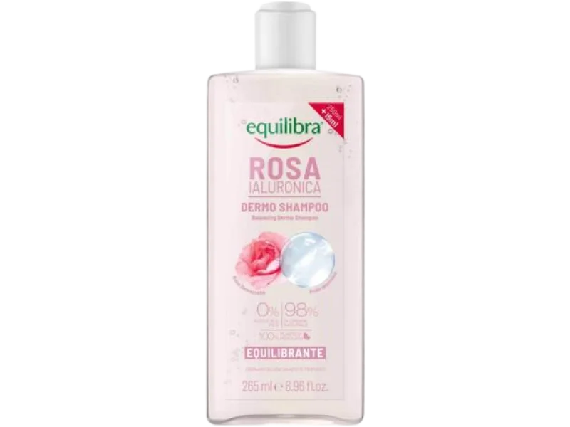 EQUILIBRA Rosa Różany szampon z kwasem hialuronowym, 265 ml