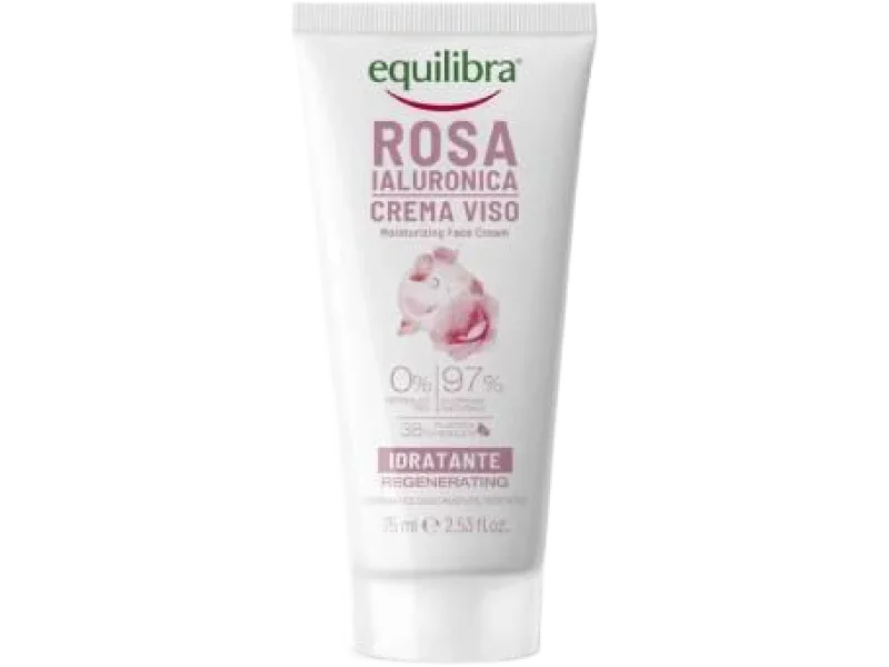 Equilibra różany krem do rąk z kwasem hialuronowym, 75 ml