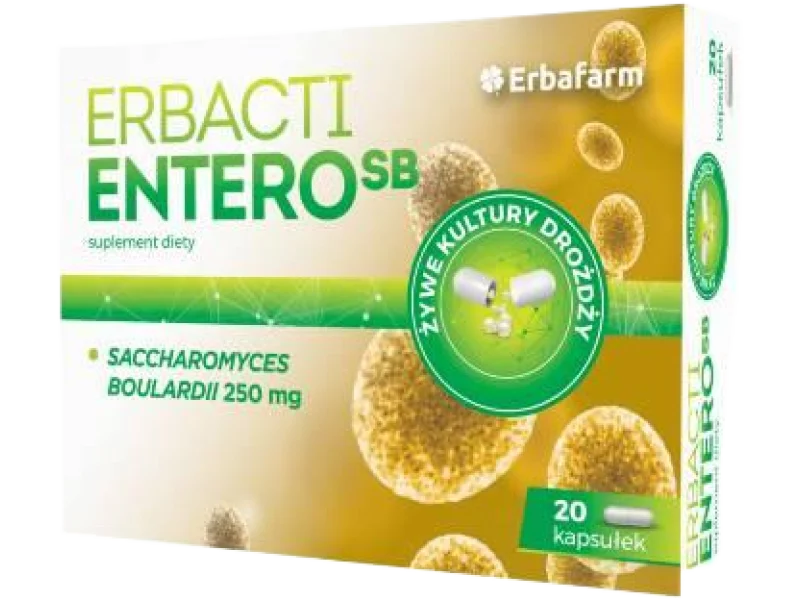 Erbacti Entero SB, kapsułki, 250 mg, 20 kaps.