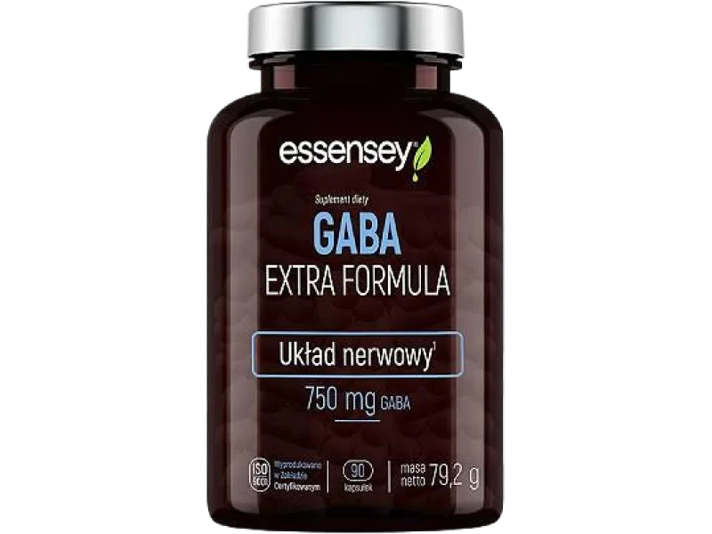 Essensey Gaba Extra Formula, kapsułki, 750 mg, 90 kaps.