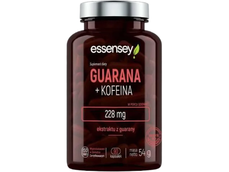 Essensey Guarana + Kofeina, kapsułki, 90 kaps.
