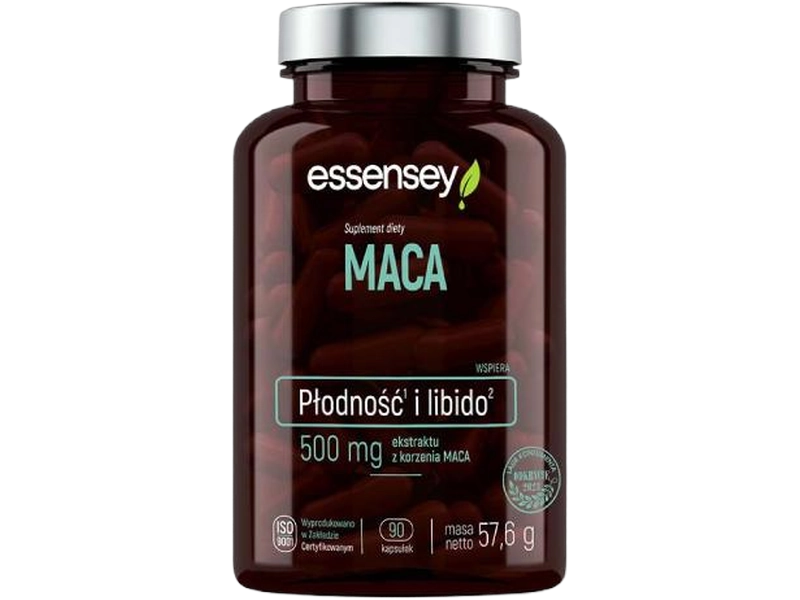 Essensey Maca, kapsułki, 500 mg, 90 kaps.