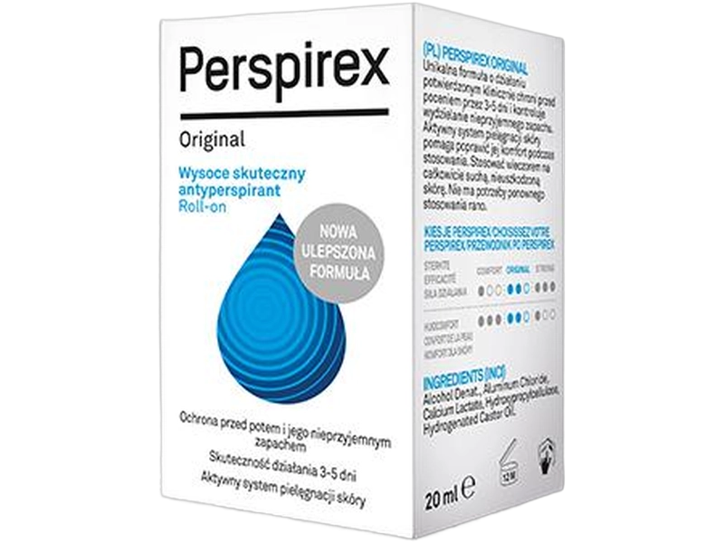 Etiaxil Perspirex Original antyperspirant, roll-on, 20 ml