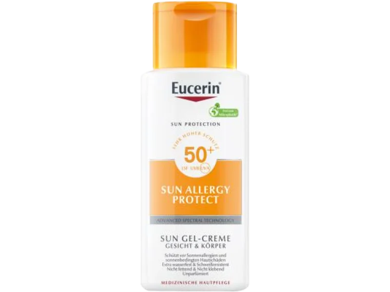 Eucerin Sun Allergy Protect Żel-krem do opalania do skóry alergicznej SPF 50+, kremożel, 150 ml