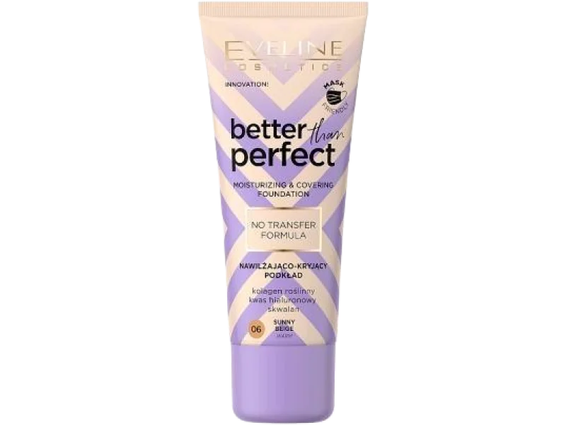 Eveline Better Than Perfect nawilżająco-kryjący z formułą No Transfer, podkład, 30 ml