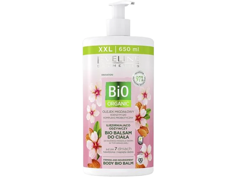Eveline Bio Organic ujędrniająco odżywczy, olejek migdałowy, balsam, 650 ml