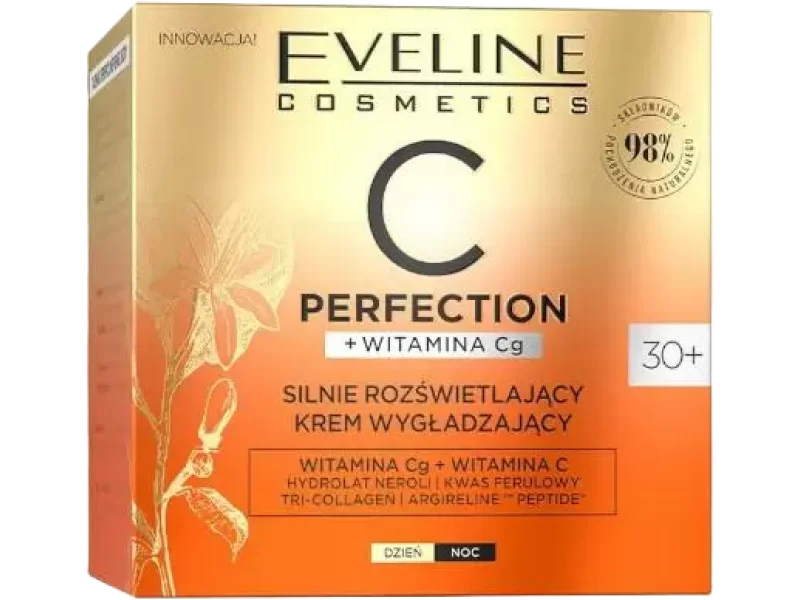 Eveline C-Perfection silnie rozświetlający krem wygładzający 30+, 50 ml