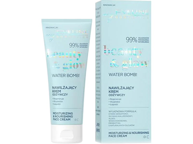 Eveline Cosmetics Beauty & Glow Water Bomb! nawilżająco odżywczy, krem, 75 ml