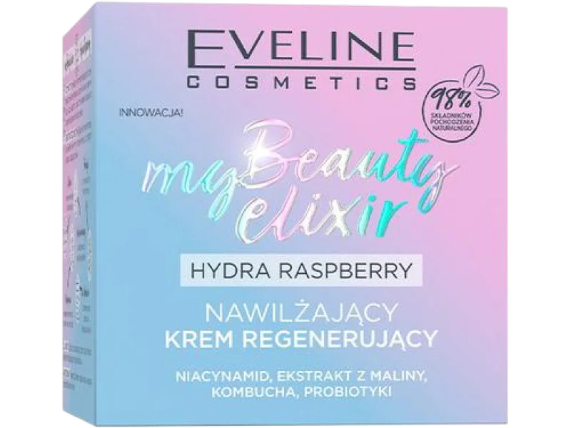 Eveline Cosmetics My Beauty Elixir Hydra Raspberry nawilżający regenerujący, krem, 50 ml