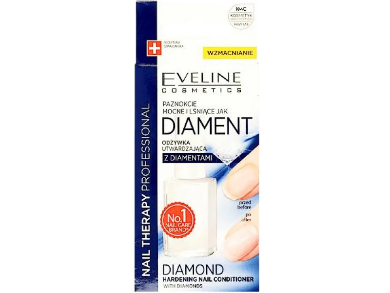 EVELINE COSMETICS Nail Therapy Professional odżywka utwardzająca z diamentami, 12 ml