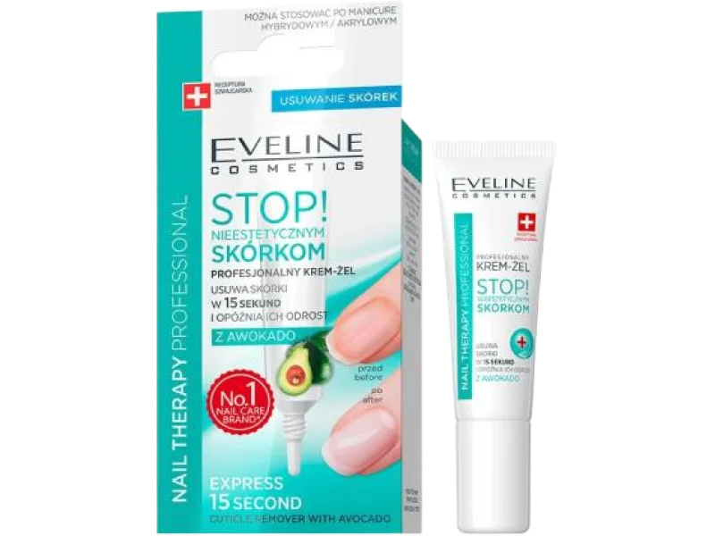 Eveline Nail Therapy Profesjonalny Krem-Żel do Usuwania Skórek, 12 ml
