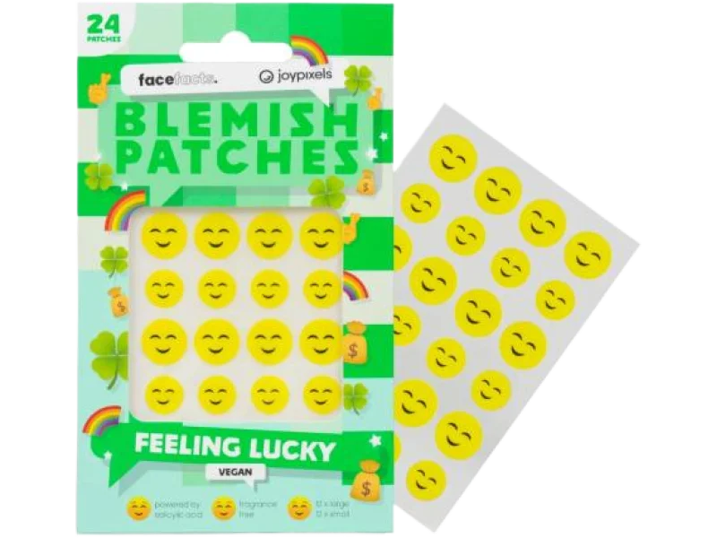 FACE FACTS Joy Pixels Feeling Lucky Blemish Patches Plastry na wypryski, plaster, 24 szt.