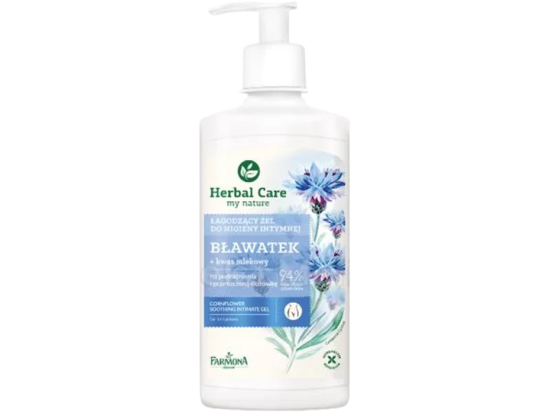 FARMONA HERBAL CARE łagodzący żel do higieny intymnej z bławatkiem, 330 ml