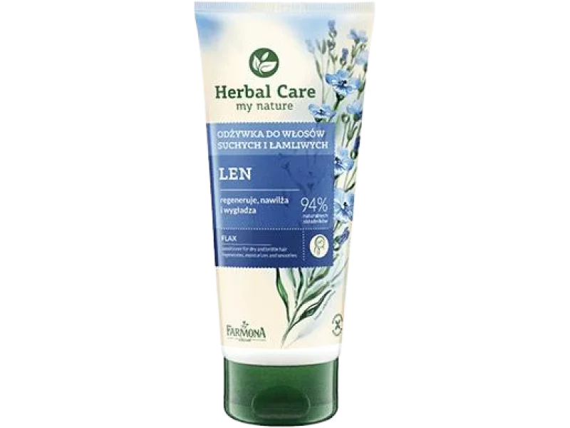 FARMONA HERBAL CARE odżywka do włosów suchych z lnem, 200 ml
