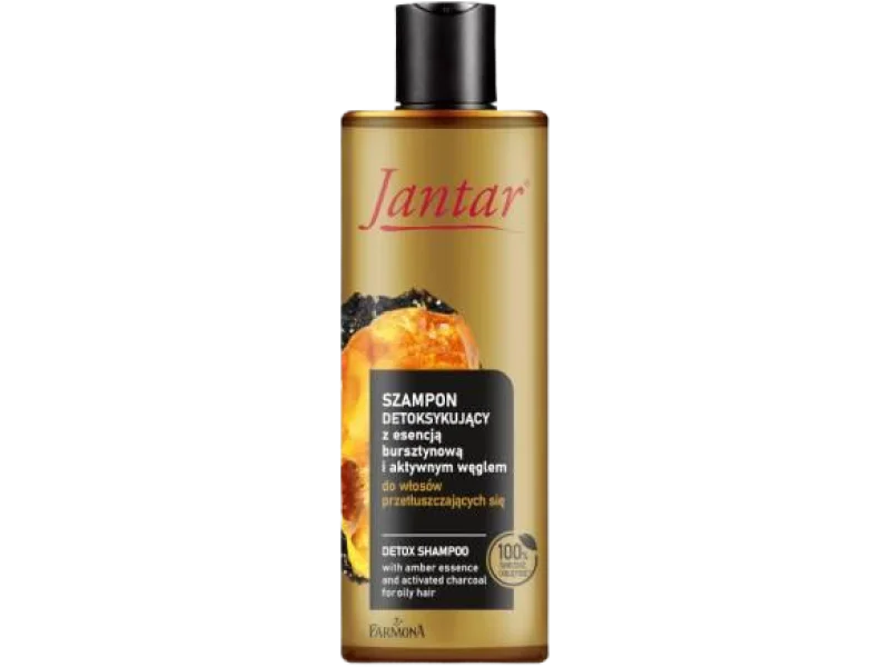 FARMONA JANTAR Szampon detoksykujący z esencją bursztynową i aktywnym węglem do włosów przetłuszczających się, 300 ml