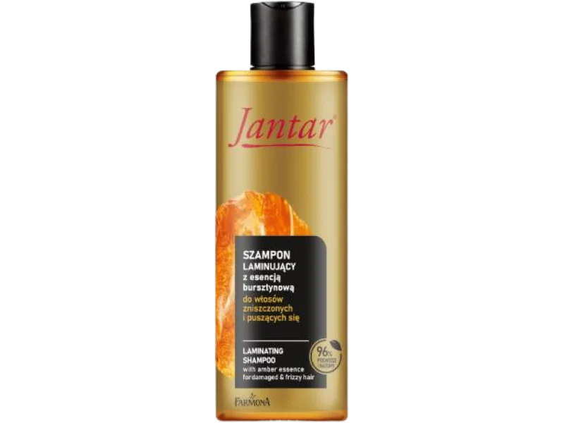 FARMONA JANTAR Szampon laminujący z esencją bursztynową do włosów zniszczonych i puszących się, 300 ml