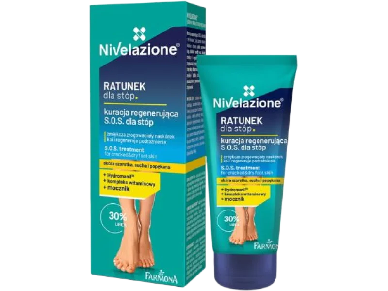 FARMONA NIVELAZIONE Intensywnie regenerująca kuracja S.O.S dla stóp, krem, 50 ml