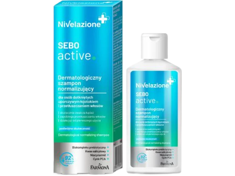 FARMONA NIVELAZIONE Sebo active Dermatologiczny szampon normalizujący, 100 ml