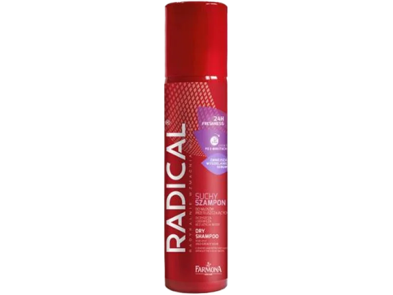 FARMONA RADICAL Odświeżający suchy szampon do włosów przetłuszczających się, spray, 180 ml