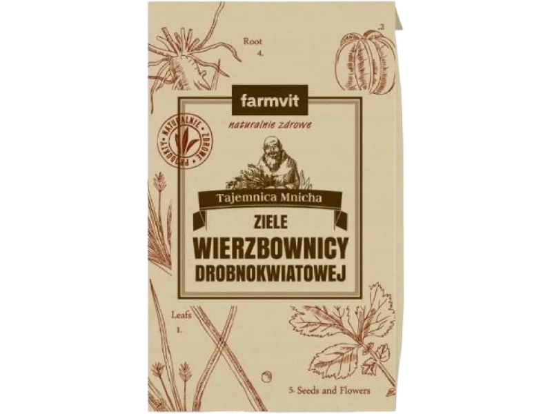FARMVIT Ziele Wierzbownicy Drobnokwiatowej, zioła do zaparzania, 50 g