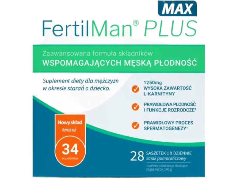 FertilMan Plus Max, saszetki, 28 sasz.