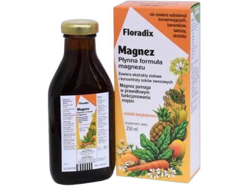 Ziołopiast Floradix Magnez, płyn, 250 ml