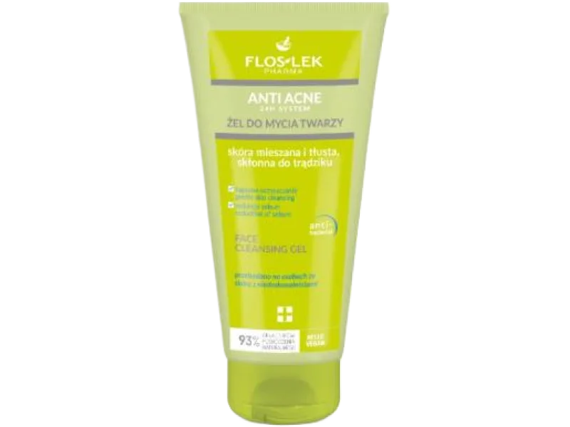 FLOS-LEK Anti Acne 24h System żel do mycia twarzy, 200 ml