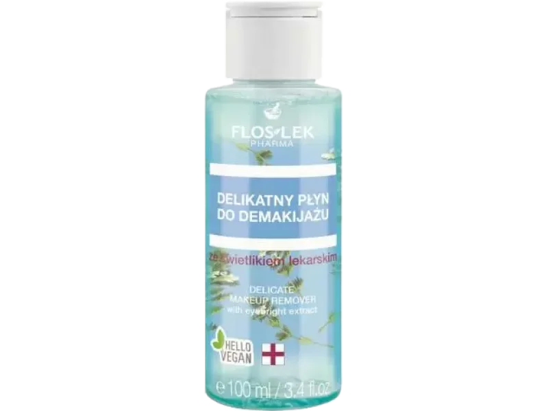 Flos-Lek delikatny płyn do demakijażu ze świetlikiem lekarskim, 100 ml