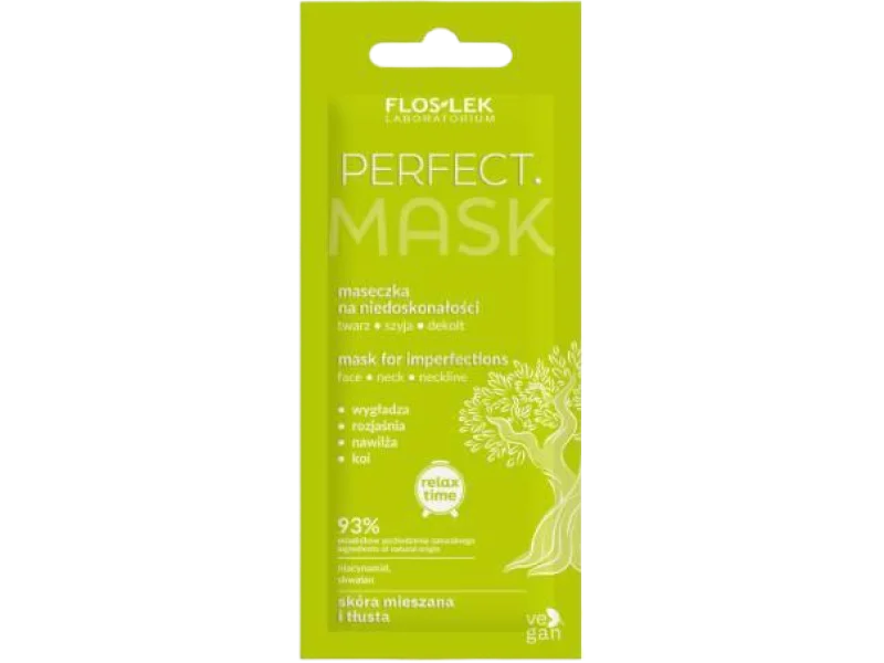 FLOS-LEK PERFECT Maseczka na niedoskonałości, maska, 6 ml