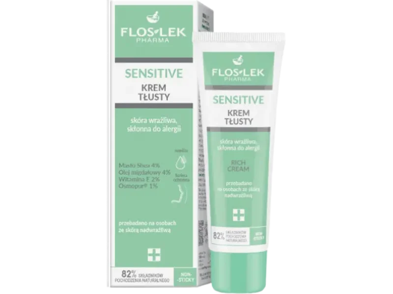 Flos-Lek Sensitive krem tłusty, 50 ml
