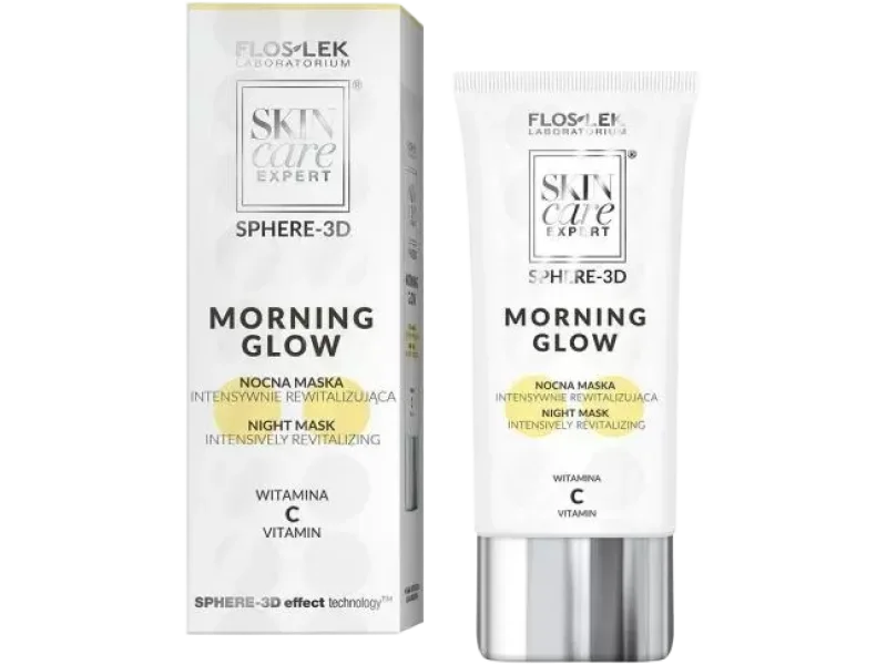 Flos-Lek Skin Care Expert Sphere-3D nocna maska intensywnie rewitalizująca witamina C, 50 ml