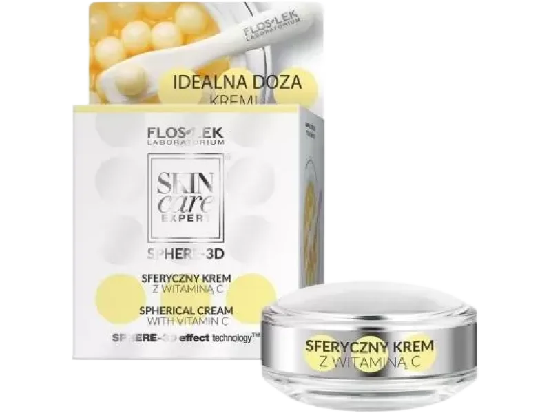 Flos-Lek Skin Care Expert Sphere-3D sferyczny krem z witaminą C, 11,5 g
