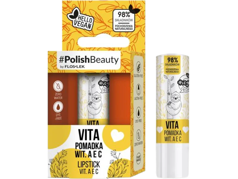 Flos-Lek Vege Lip Care Vita z witaminami A, E i C, pomadka, 4,1 g