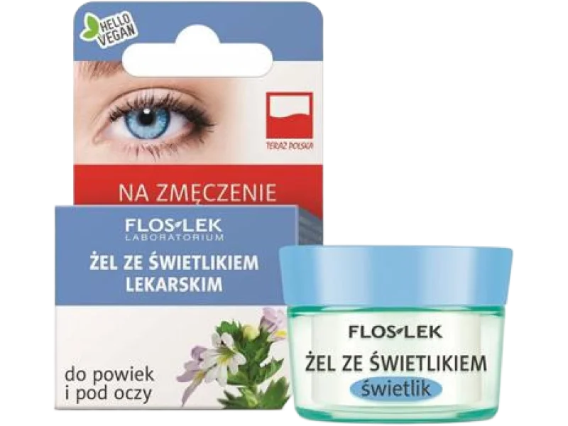 FLOS-LEK Żel ze świetlikiem do powiek i pod oczy, żel, 10 g