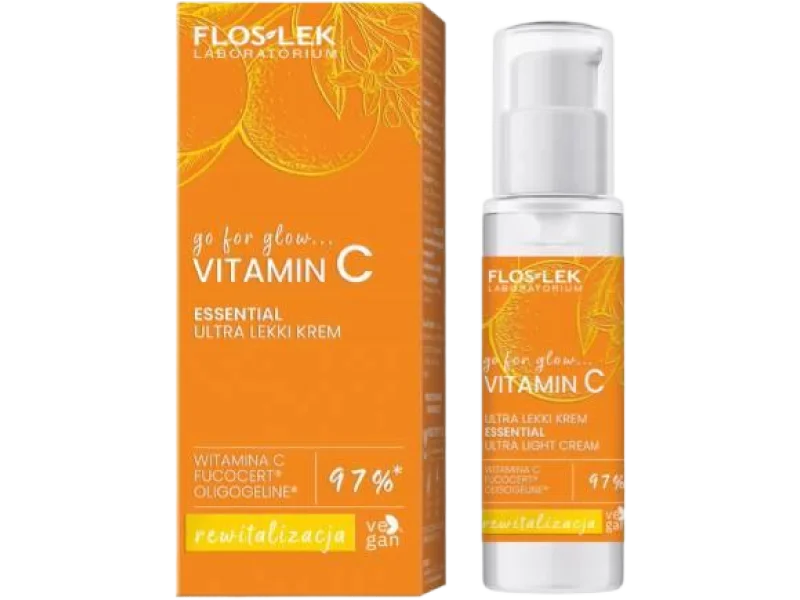 FLOSLEK Go For Glow Vitamin C Ultra lekki krem na dzień i na noc, 30 ml