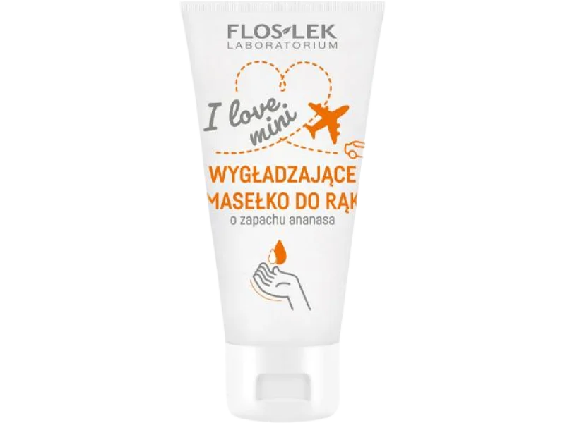 FLOSLEK I love mini wygładzające masełko do rąk, zapach ananasa, 30 ml