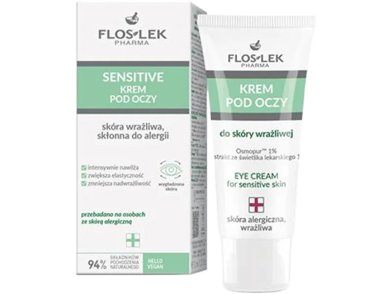 Floslek krem pod oczy skóra wrażliwa skłonna do alergii, 30 ml