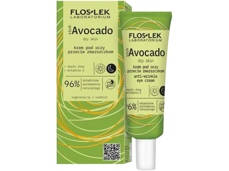 Floslek richAvocado krem pod oczy przeciw zmarszczkom, 30 ml