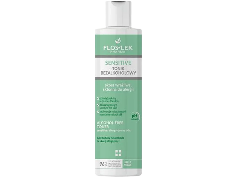 Floslek Sensitive bezalkoholowy, tonik, 225 ml