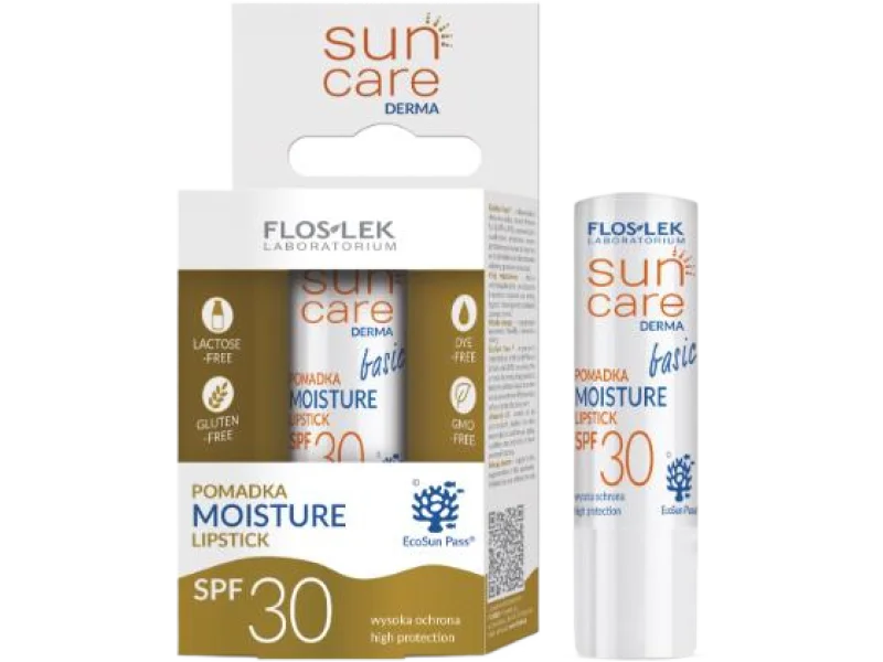 FLOSLEK Sun Care Derma Moisture SPF 30, pomadka, 3,8 g