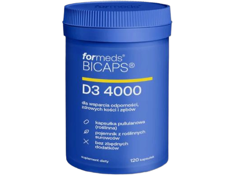 ForMeds Bicaps D3, kapsułki, 100 µg, 120 kaps.