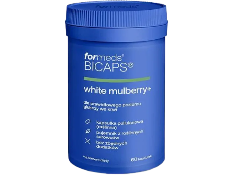 FORMEDS Bicaps White Mulberry+ Morwa biała, kapsułki, 60 kaps.