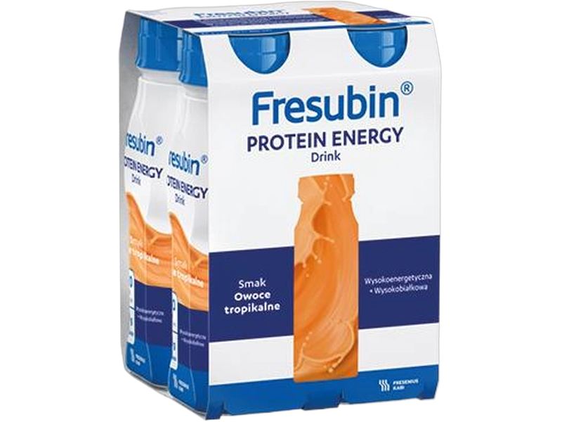 Fresubin Protein energy drink, smak owoców tropikalnych, płyn, 4 x 200 ml